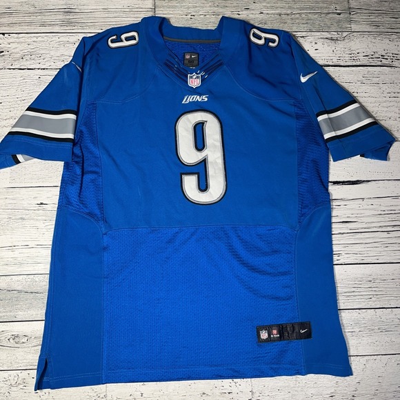 Nike Detroit Lions Men's Blue Football Jersey Matt Stafford XXL Size 60 NFL - Picture 1 of 6